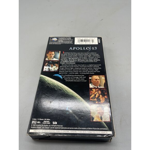 Apollo 13 VHS tape 1995 Universal Pictures 1995 140 minutes rated PG READ - Picture 2 of 3